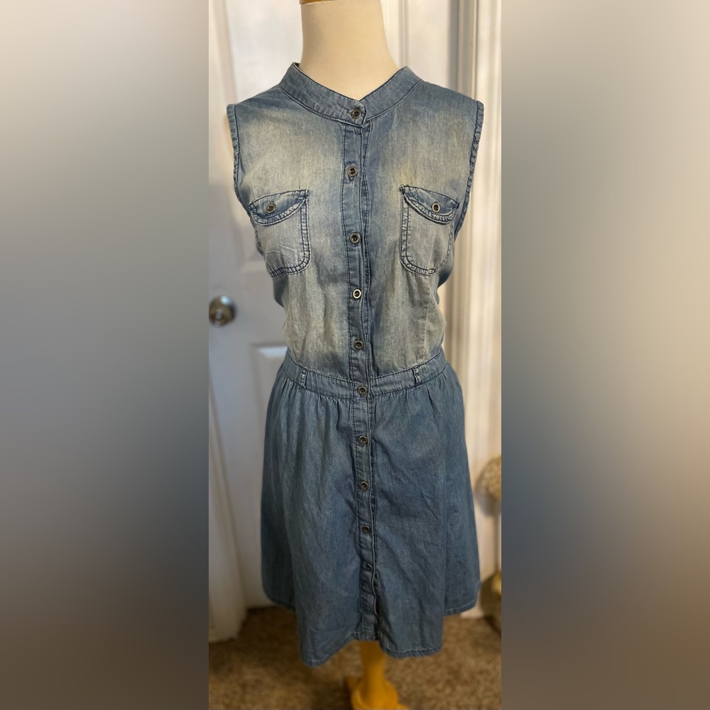 Super cute Denim Sleeveless Dress size XL